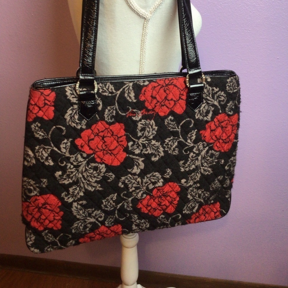 .Vera Bradley Quilted Floral Shoulder Bag